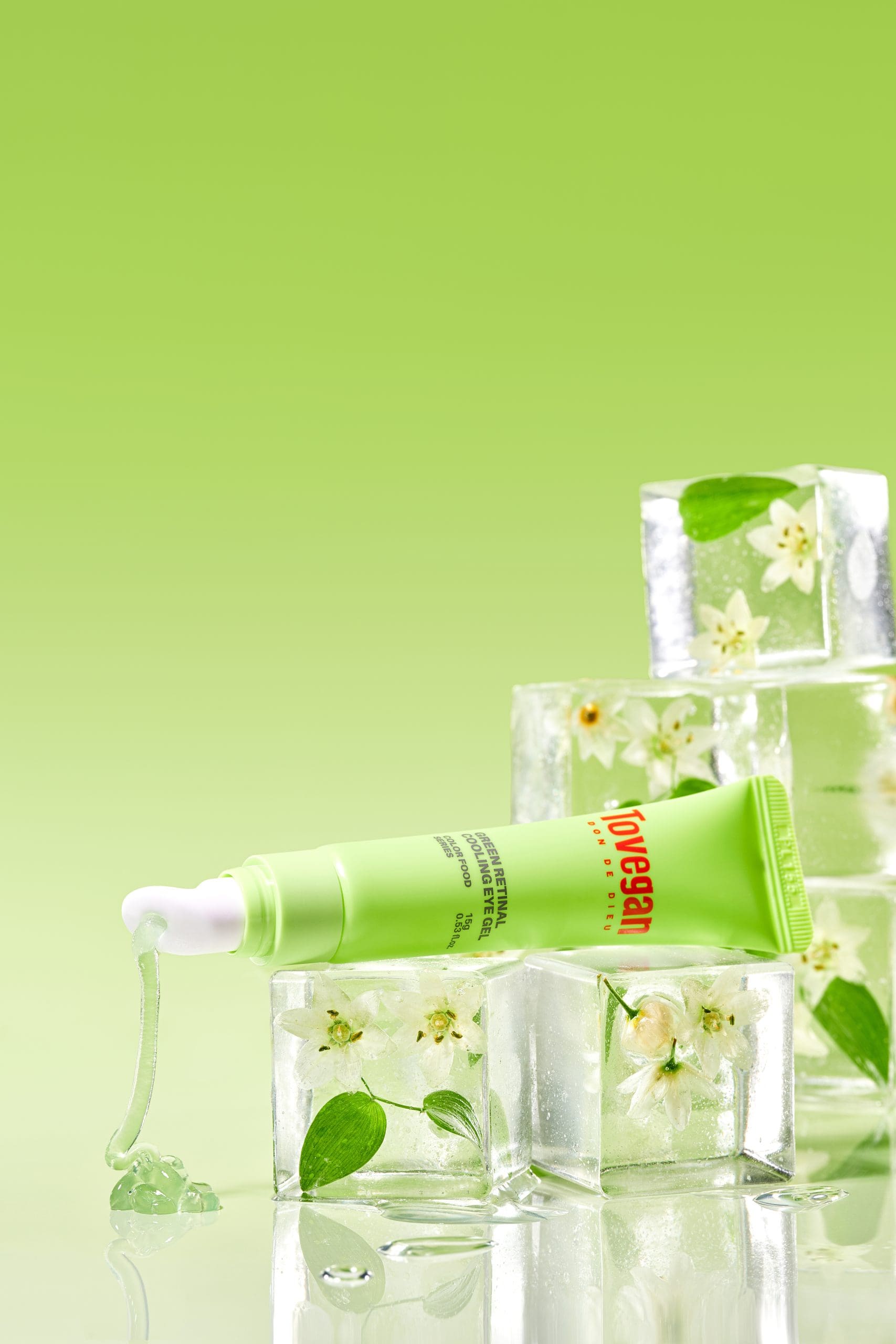 TOVEGAN Colorfood Series Green Retinal Cooling Eye Gel 15 g - bilde 2